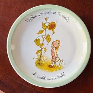 Charming Holly Hobbie collectible plate 1972